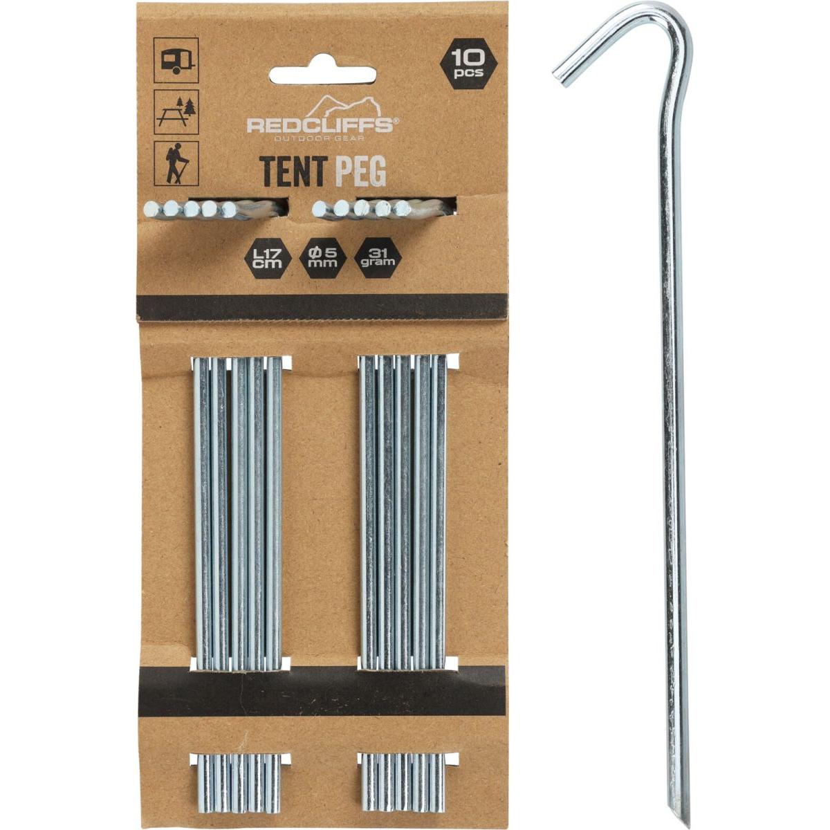 Palapinės Smeigtukai 17cm Kpl 10vnt. Metaliniai Redcliffs