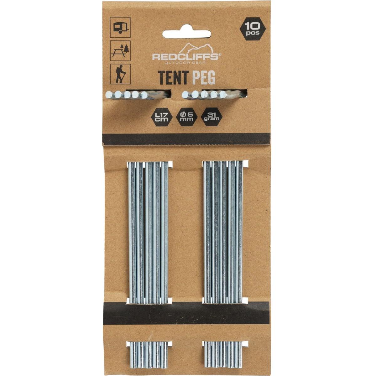 Palapinės Smeigtukai 17cm Kpl 10vnt. Metaliniai Redcliffs