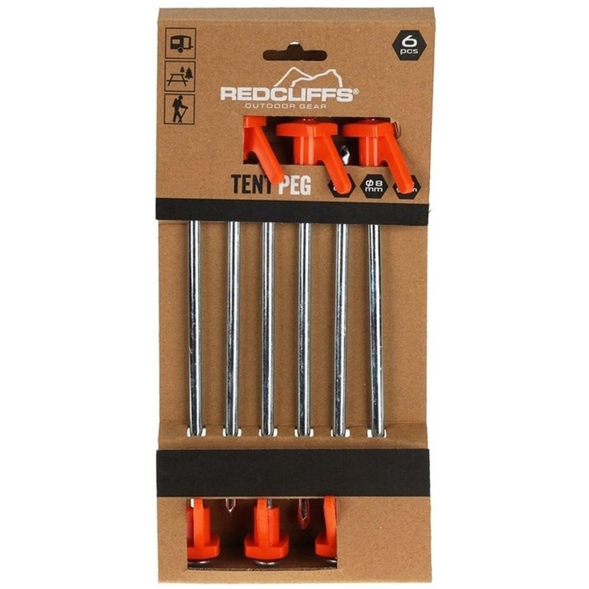 21cm Kpl 6vnt. Metaliniai Plastikiniai Palapinės Smeigtukai Redcliffs