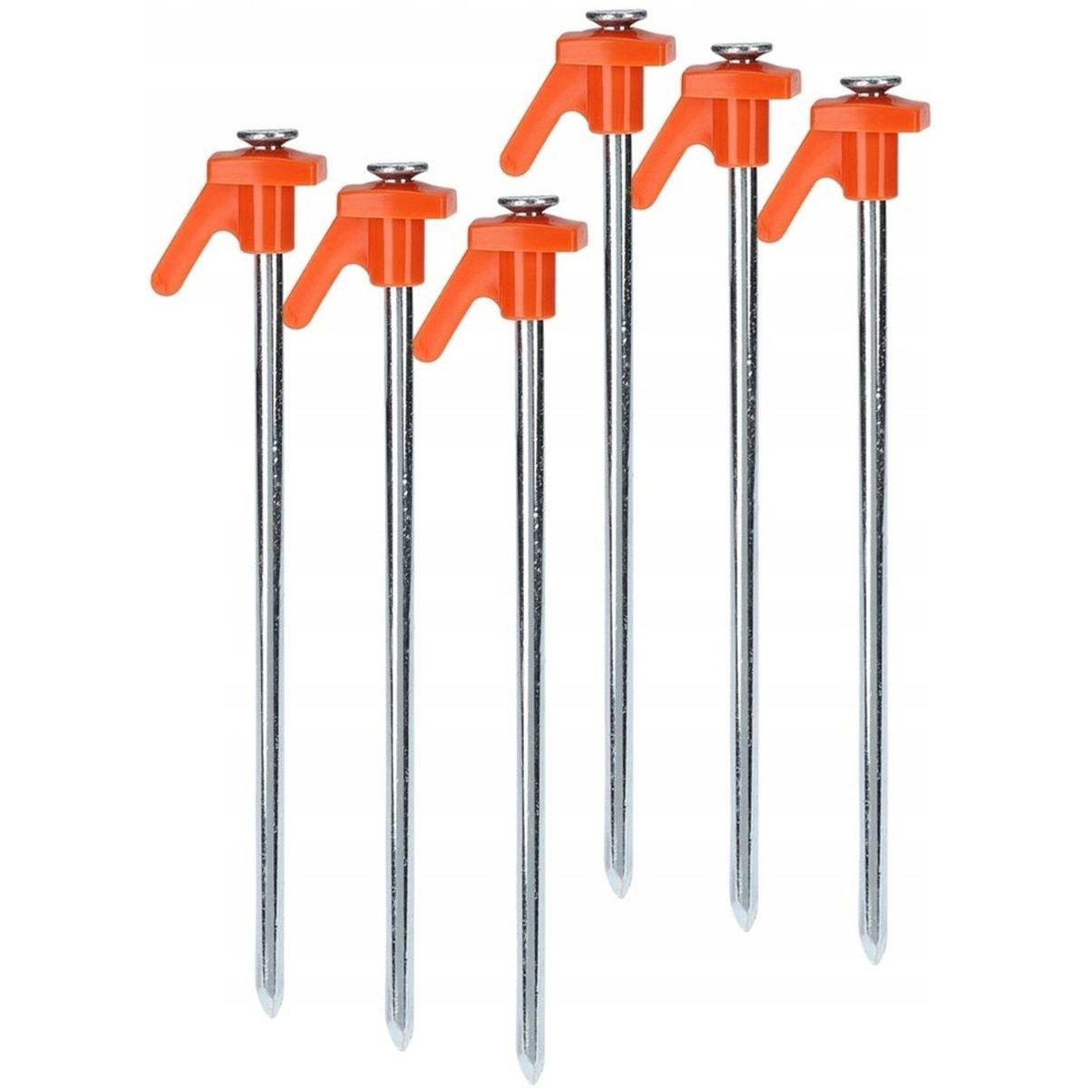21cm Kpl 6vnt. Metaliniai Plastikiniai Palapinės Smeigtukai Redcliffs