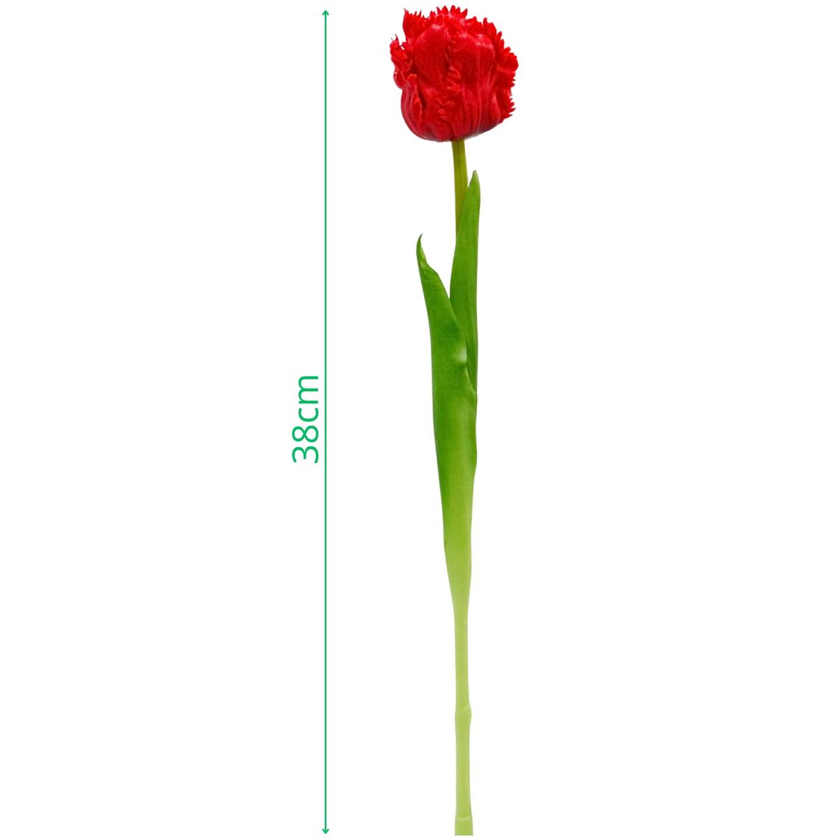 Raudona Tulpė 38 Cm Kaip Gyva Pavasario Dekoracija