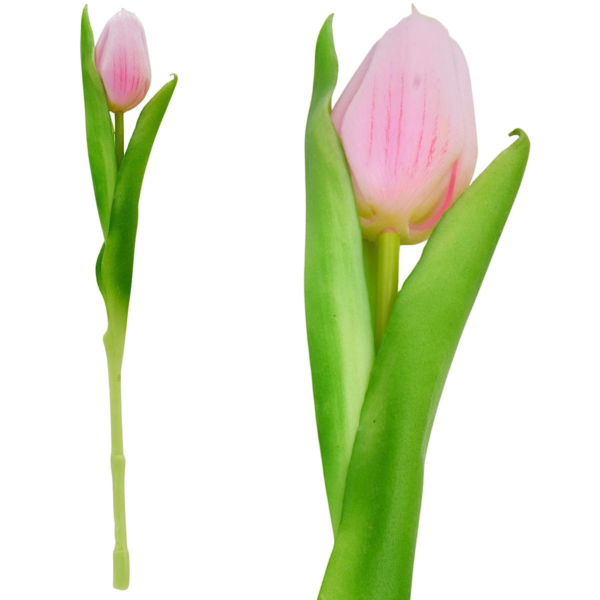 Rožinė Tulpė 31 Cm Kaip Gyva Pavasario Dekoracija