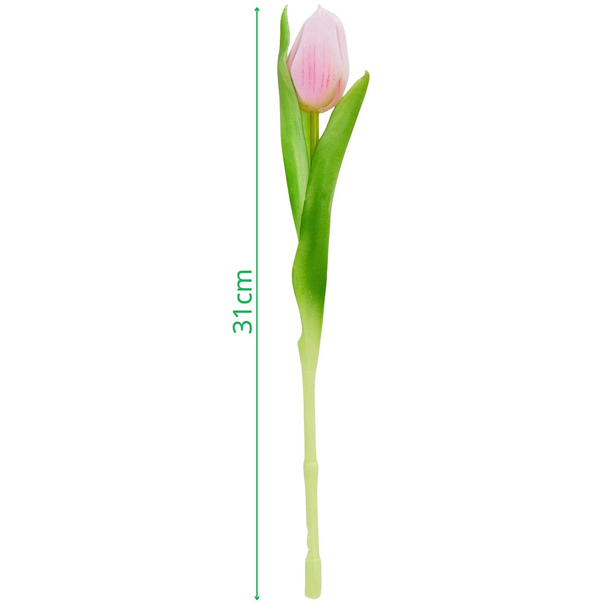 Rožinė Tulpė 31 Cm Kaip Gyva Pavasario Dekoracija