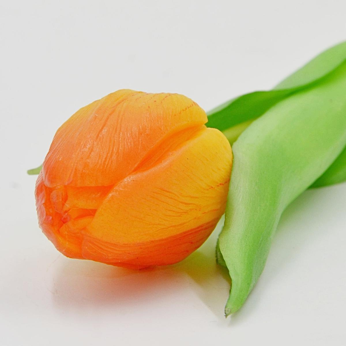 Oranžinė Tulpė 31 Cm Gyva Pavasario Dekoracija