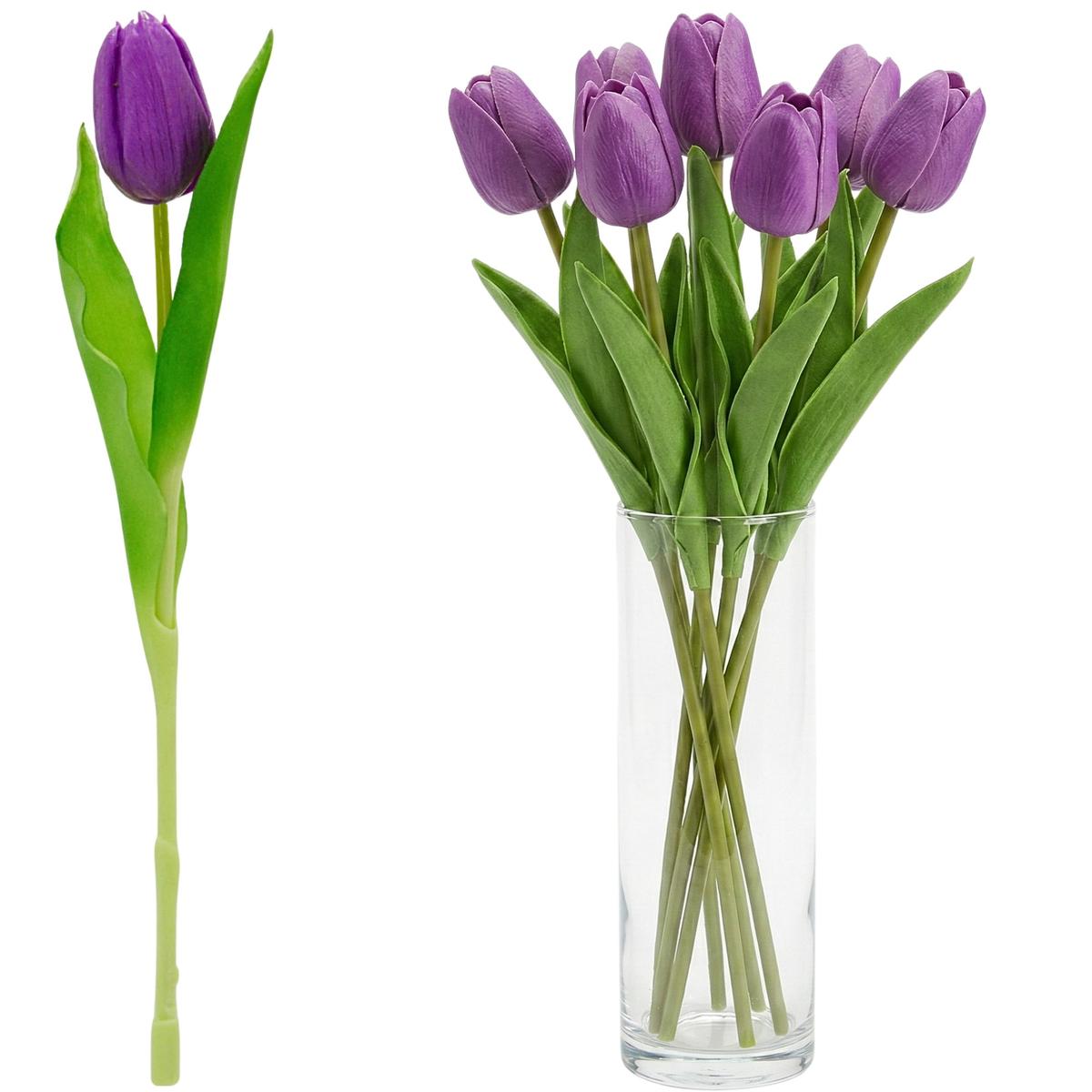 Tulpė Violetinė 31cm Kaip Gyva Pavasario Dekoracija