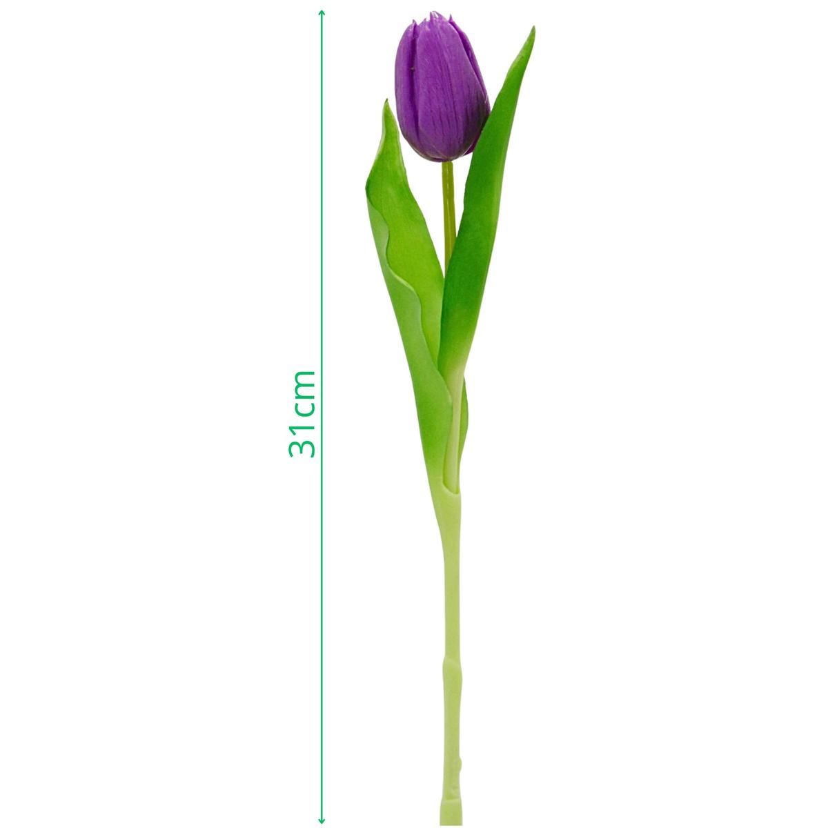 Tulpė Violetinė 31cm Kaip Gyva Pavasario Dekoracija