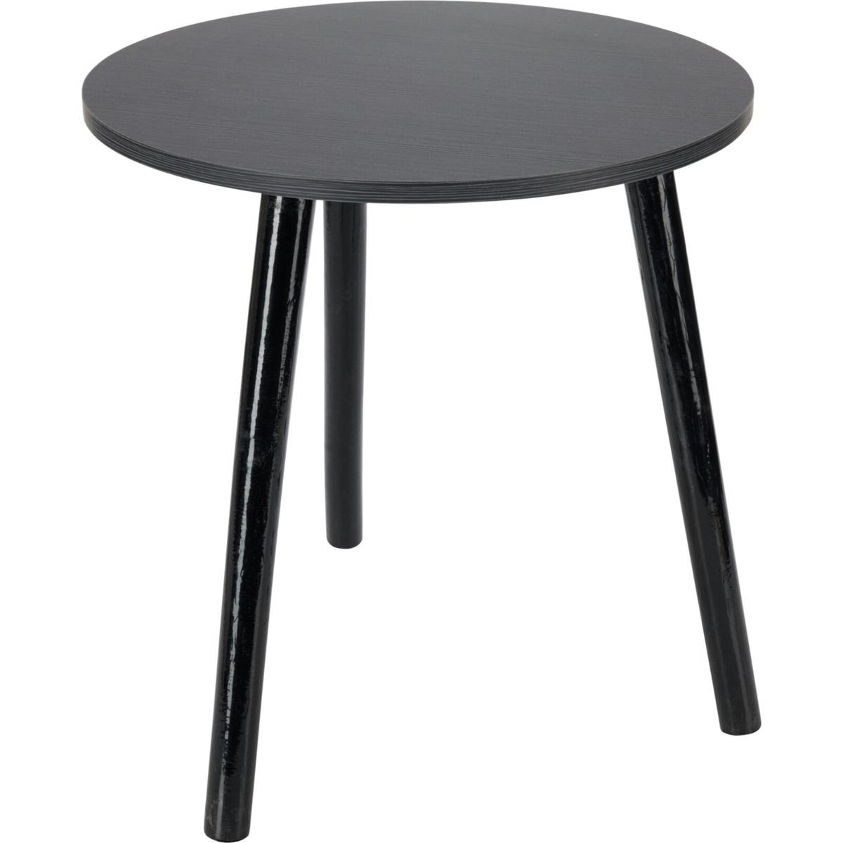 Kavos Stalas 40x40x41cm Black Wood Top