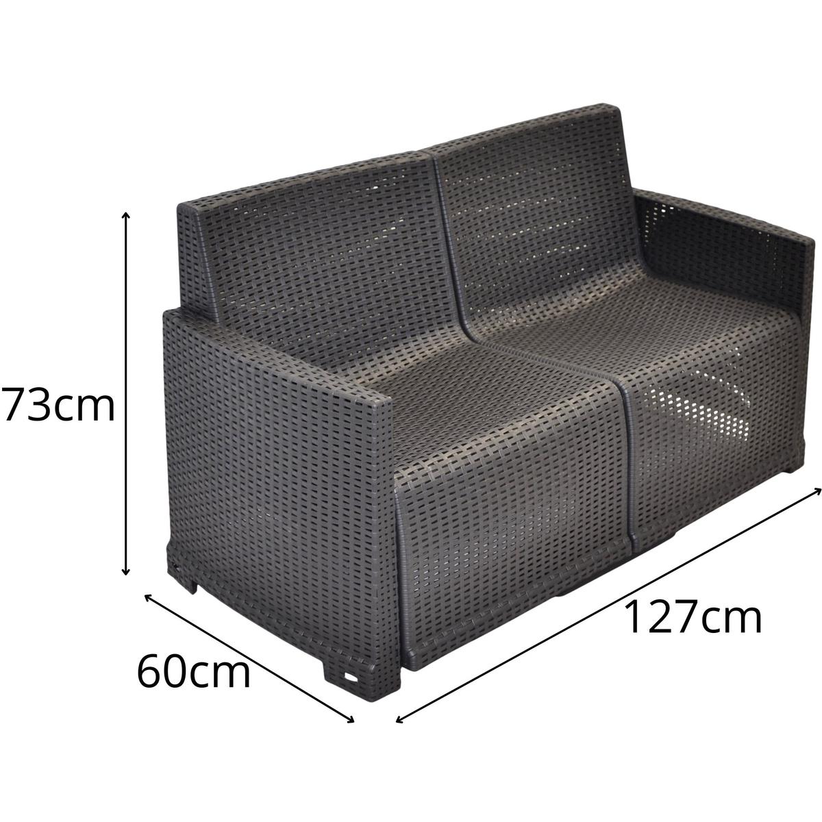 Svetainės Baldų Komplektas 2 Foteliai + Sofa + Staliukas Como