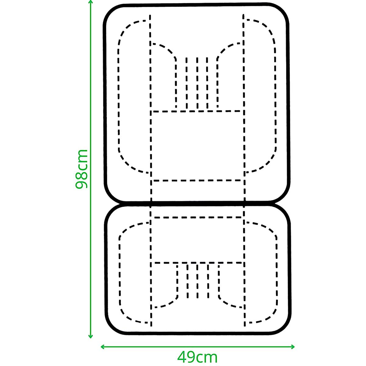 Automobilio Sėdynės šildoma Pagalvėlė Dunlop 12v 35w/45w