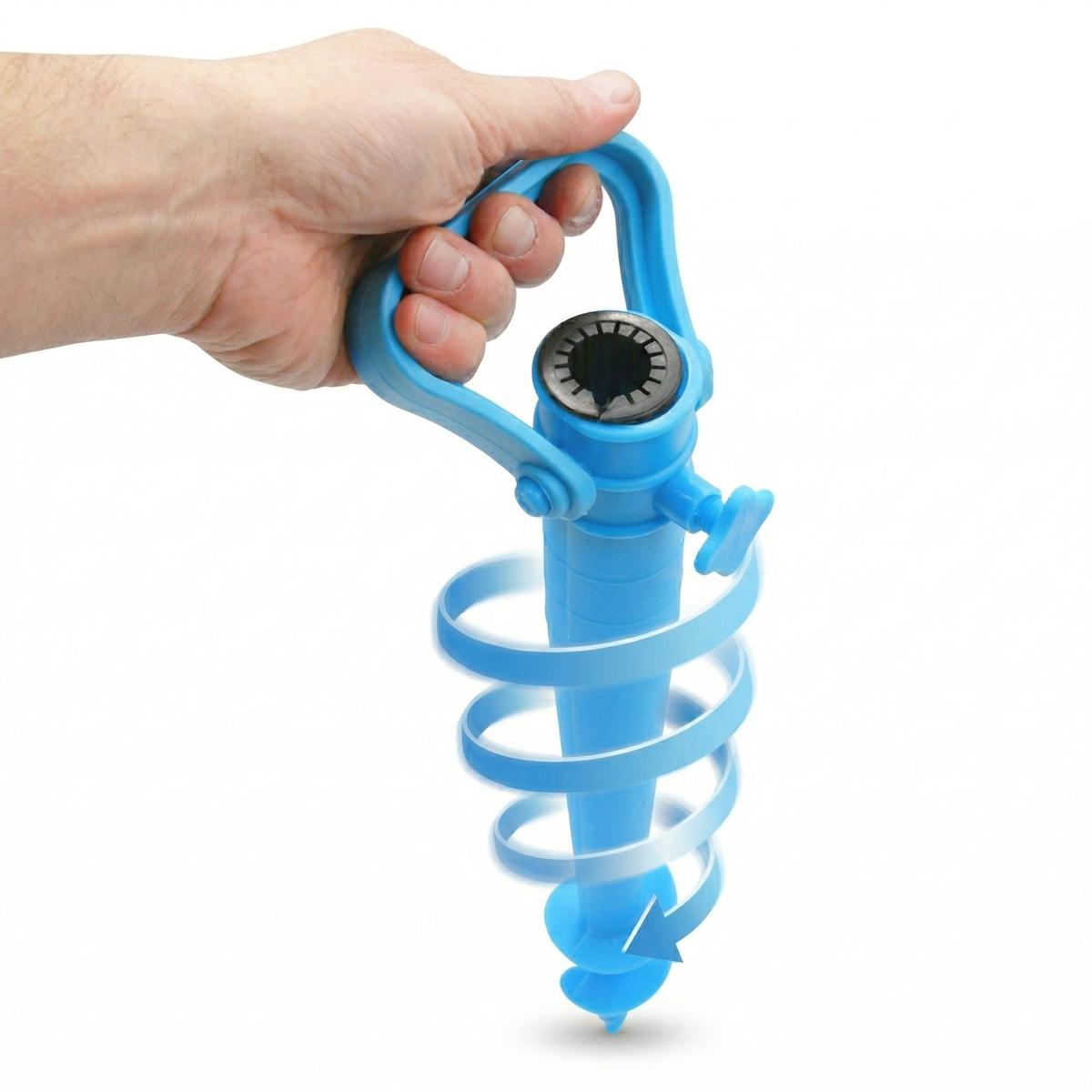 Skėčio Pagrindas Plastikinis Varžtas 39cm Mėlynas