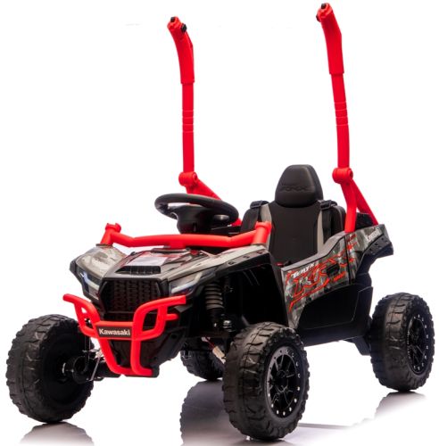 Kawasaki Teryx Red 4x4 Eva Leather Rc Baterija Ličio Jonų Automobilis