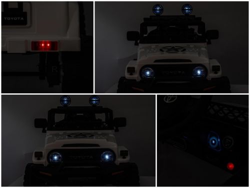 "toyota Fj Cruiser" Baltos Spalvos 4x4 Minkšta Sėdynė Pilotui Licencija Ličio Jonų Akumuliatorius