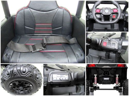 Utv2 R-sport Pink Battery 4x4 Eva Leather Nuotolinio Valdymo Pultas Li-ion Baterija