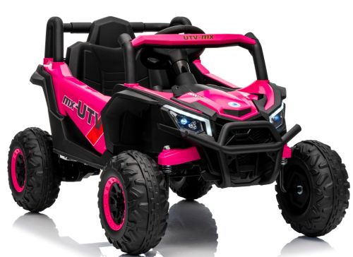 Utv2 R-sport Pink Battery 4x4 Eva Leather Nuotolinio Valdymo Pultas Li-ion Baterija