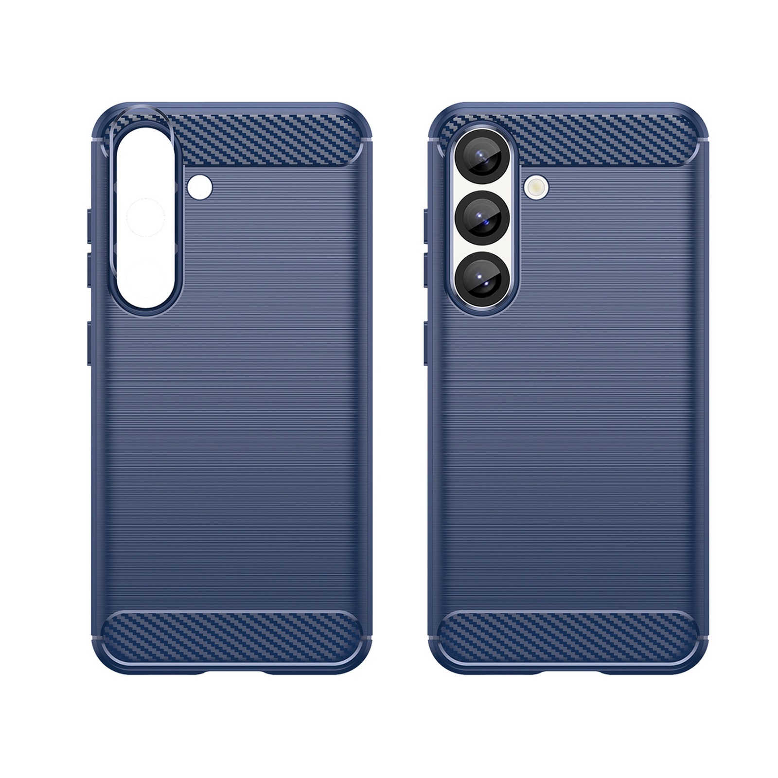 Silikoninė įmautė "samsung Galaxy S25 Carbon Case" - Mėlyna