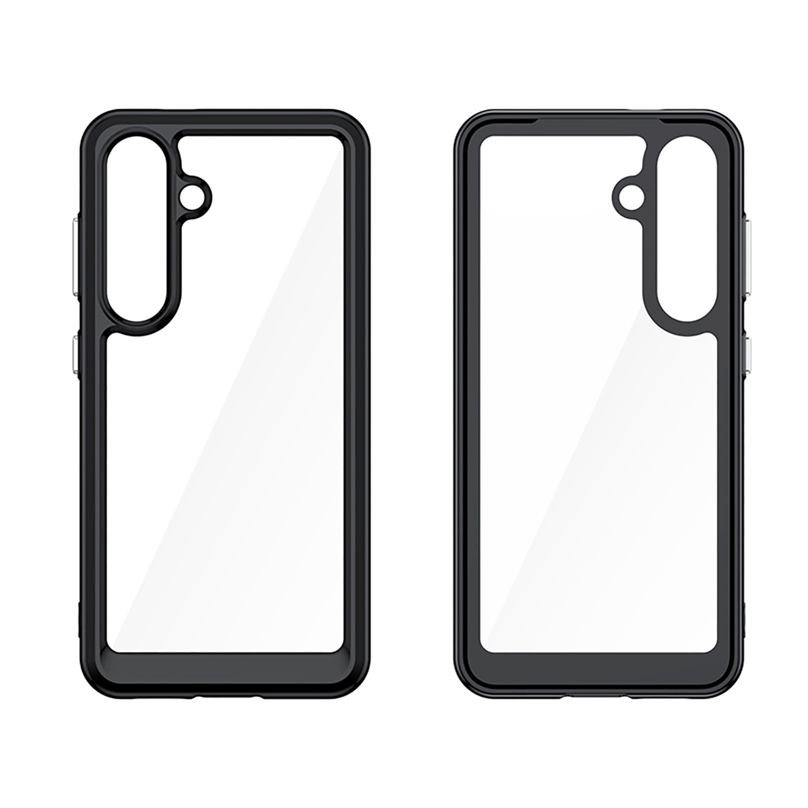 Silikoninė įmautė Su Geliniu Rėmeliu, Skirta "samsung Galaxy S25 Outer Space Case" - Juoda