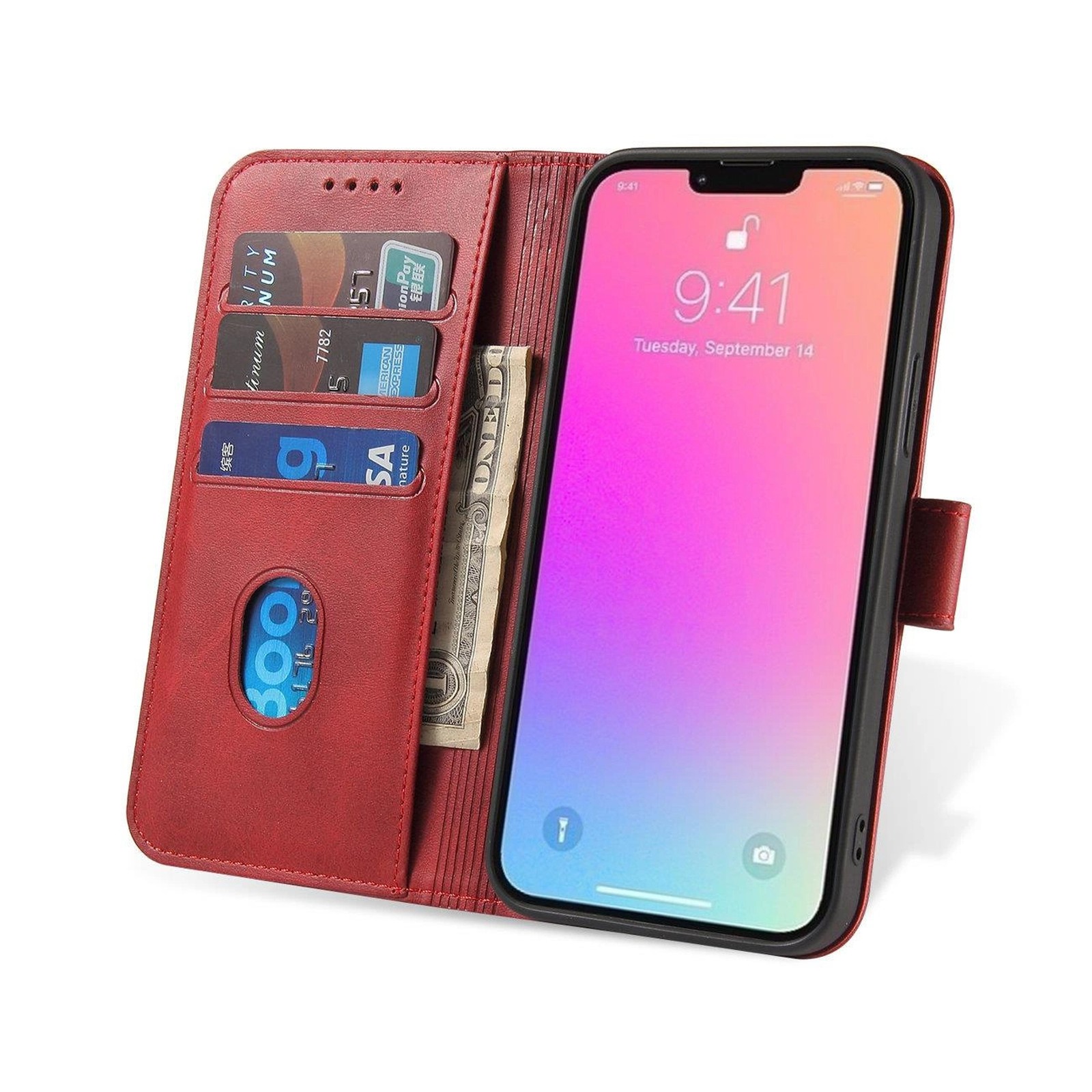 Apsauginis Dėklas Su Atvartu "samsung Galaxy S25+" Magnetinis Dėklas - Raudonas