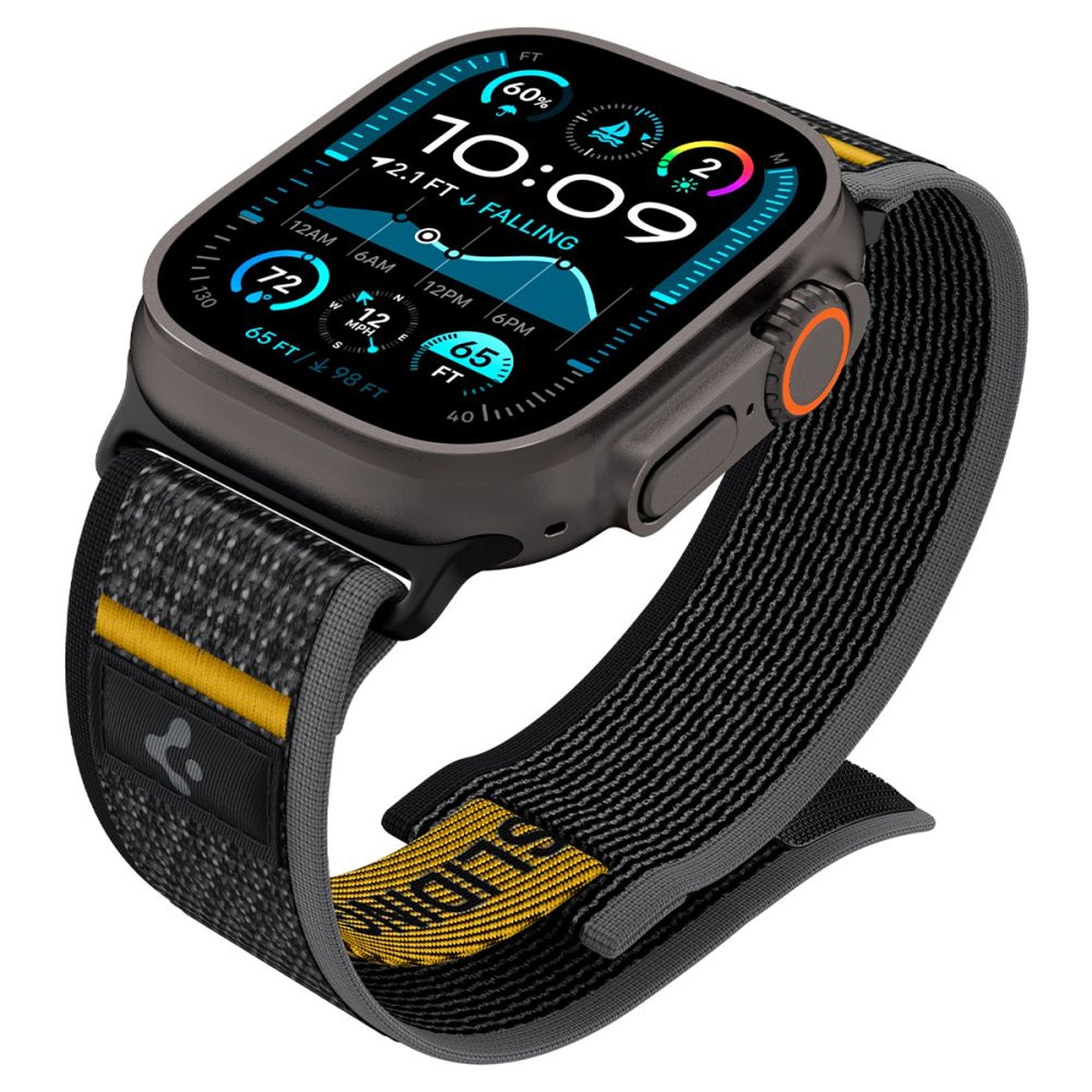 Dirželis "apple Watch" 44 / 45 / 46 / 49 Mm "athlex Air" - Juodas