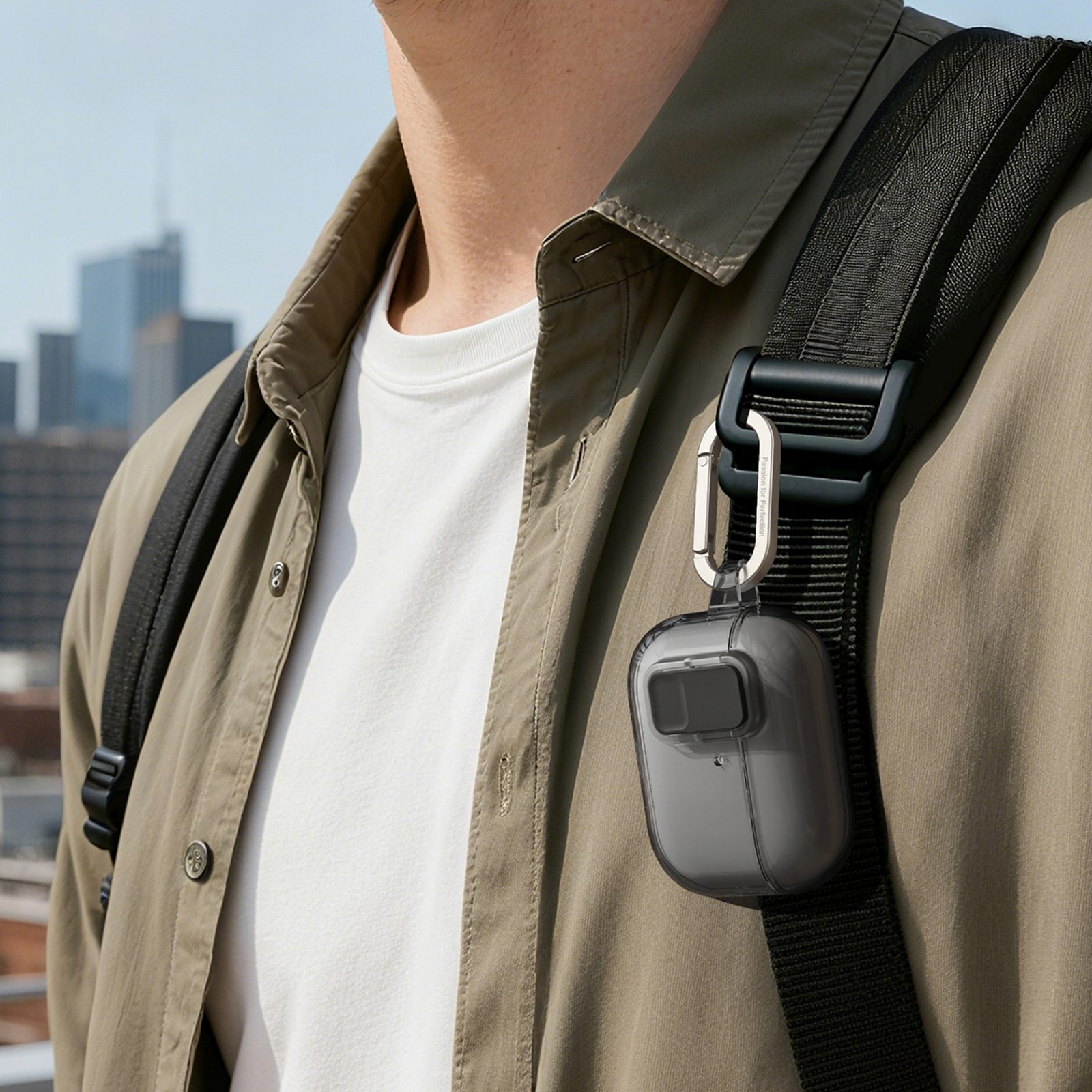 Minimalus "airpods Pro 3" Dėklas - Juodas