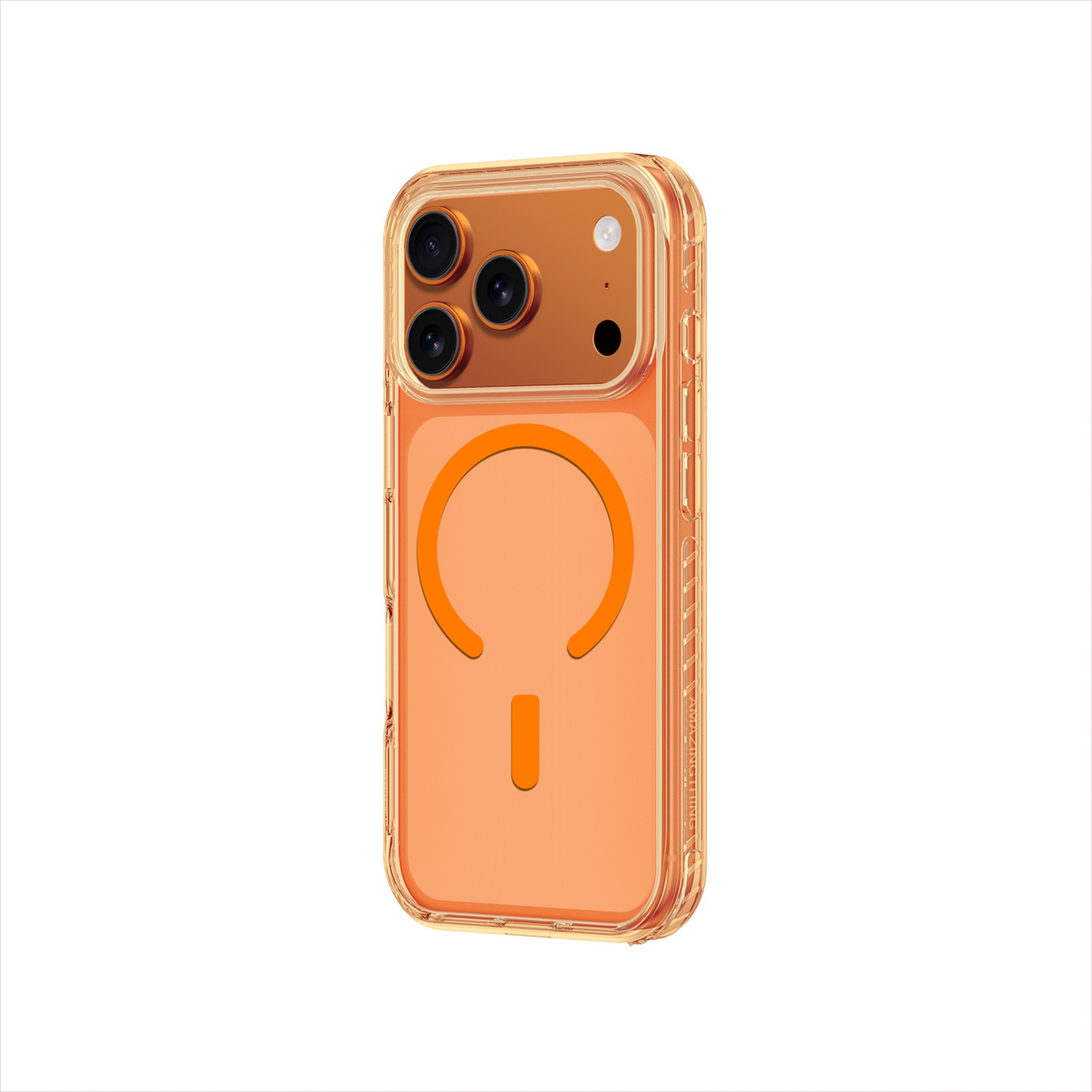 Dėklas "iphone 17 Pro Titan Pro Magsafe" - Oranžinis