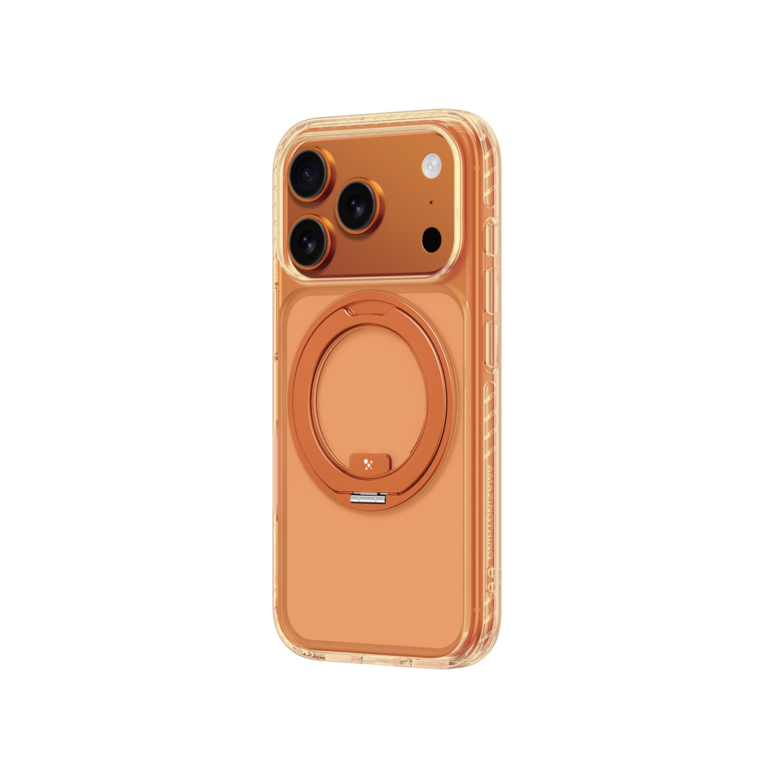 Dėklas "iphone 17 Pro Titan Pro Spin Magsafe" - Oranžinis