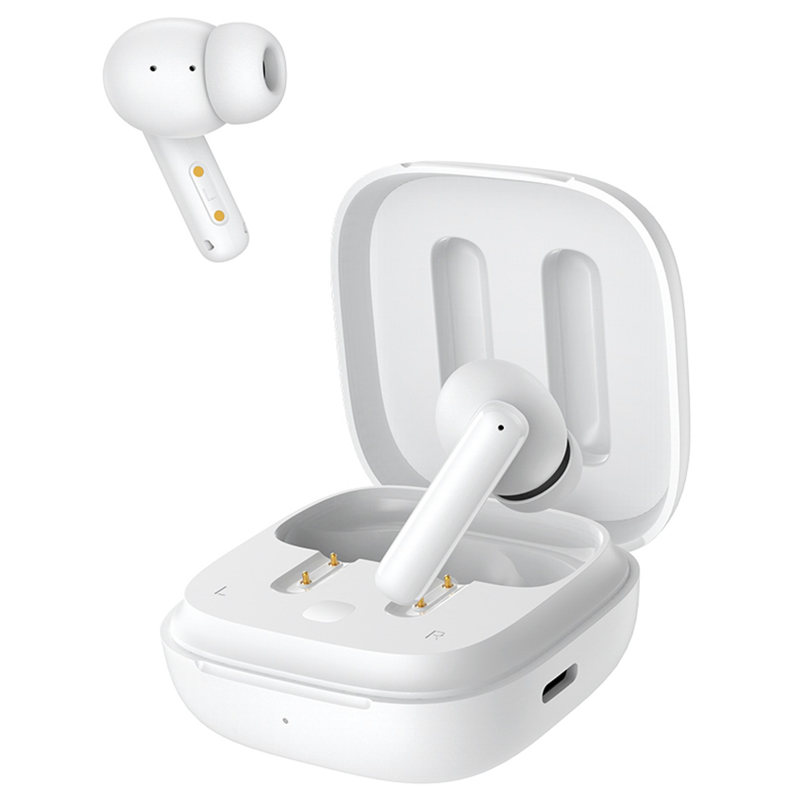 Belaidės Ausinės į Ausis T13 Anc Ipx5 "bluetooth" - Baltos Spalvos