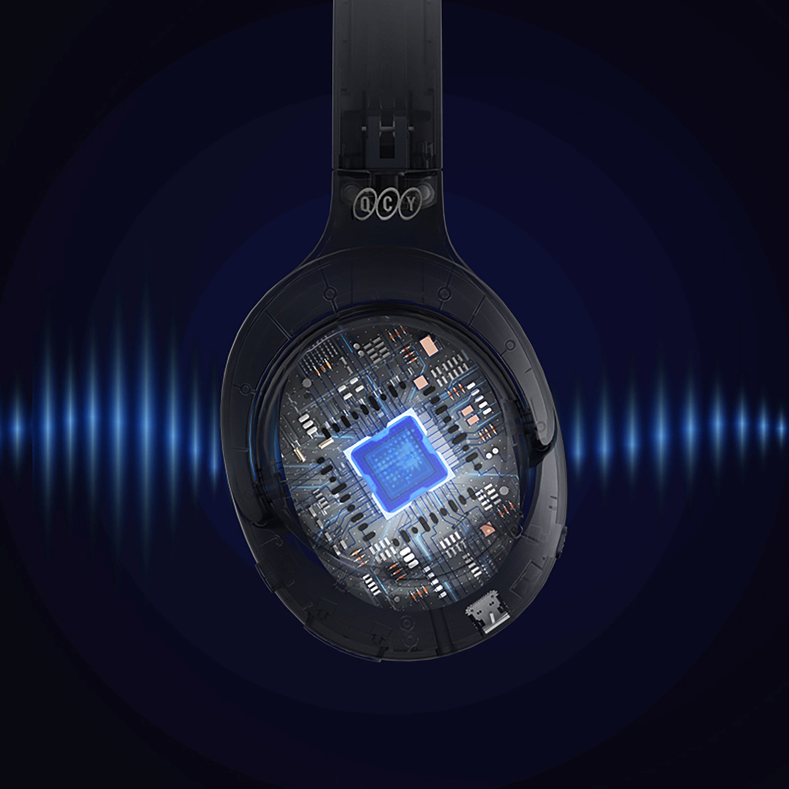 H3 Anc "bluetooth Hi-res Audio" Belaidės Ausinės į Ausis - Mėlynos