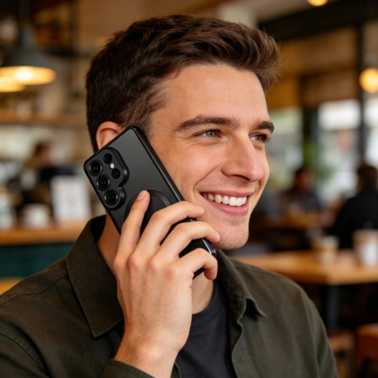 "samsung Galaxy S26 Ultra Magflex" Dėklas - Skaidrus-juodas