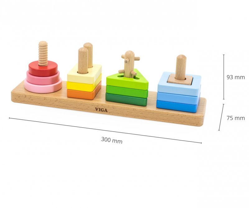 Viga 44685 Blokeliai Su Formų Rūšiuokliu - Geometrinės Figūros