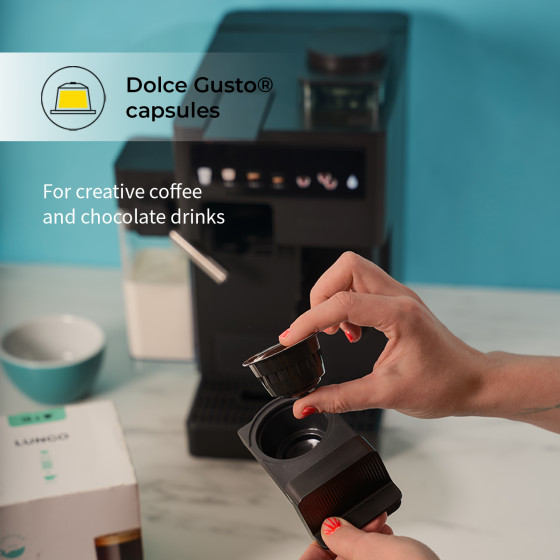 CHiATO coffeePLAY 5-in-1 kavos aparatas, naudotas-atnaujintas – juodas