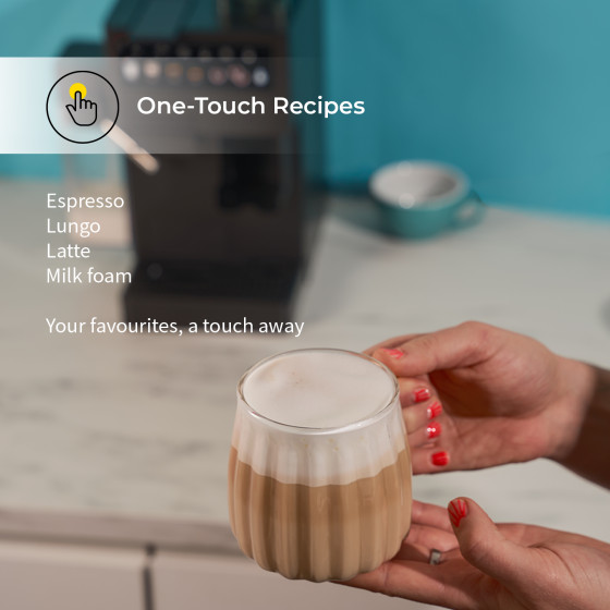CHiATO coffeePLAY 5-in-1 kavos aparatas, naudotas-atnaujintas – juodas