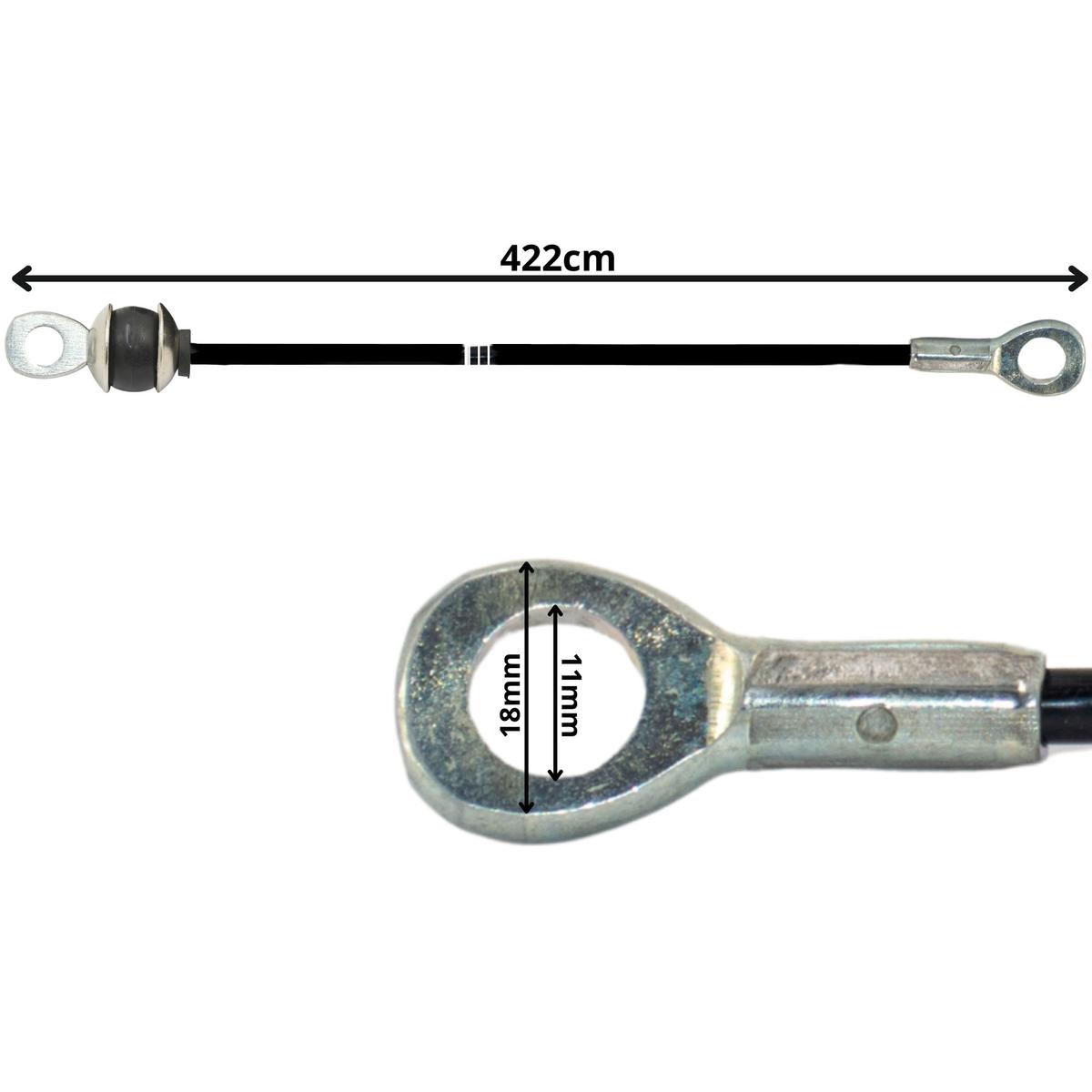 Virvė Prie Atlaso 422 Cm Kilpa Plieninis Buferis Guma