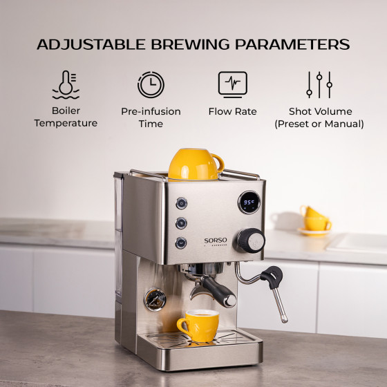 SORSO Espresso pusiau automatinis kavos aparatas, naudotas-atnaujintas