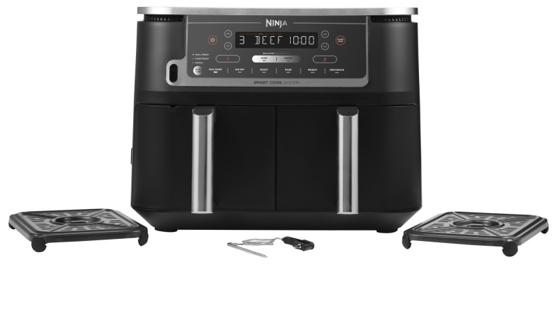 Ninja AF451EU Karšto oro gruzdintuvė 9.5 L, 2470 W, Juoda