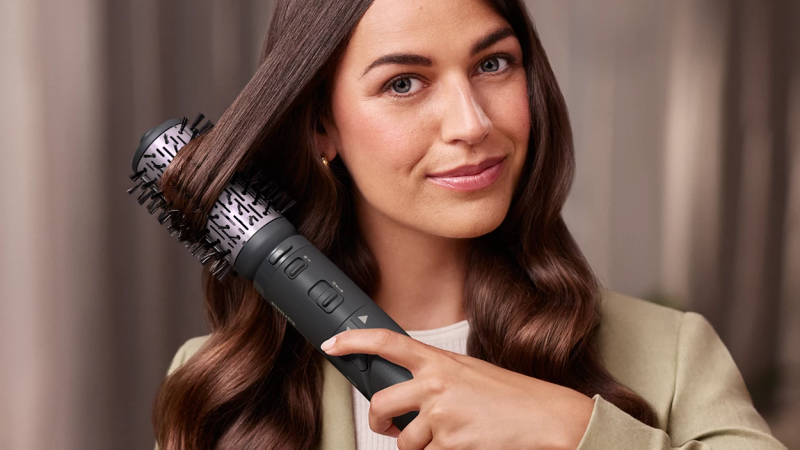 Philips 7000 Series Air Styler BHA715/00 Plaukų formavimo šukos, Pilka/Rausva