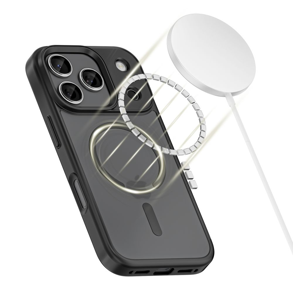 Dėklas "iphone 17 Pro Magmat Xt" 4 Komplektų "magsafe" - Matinės Juodos Spalvos