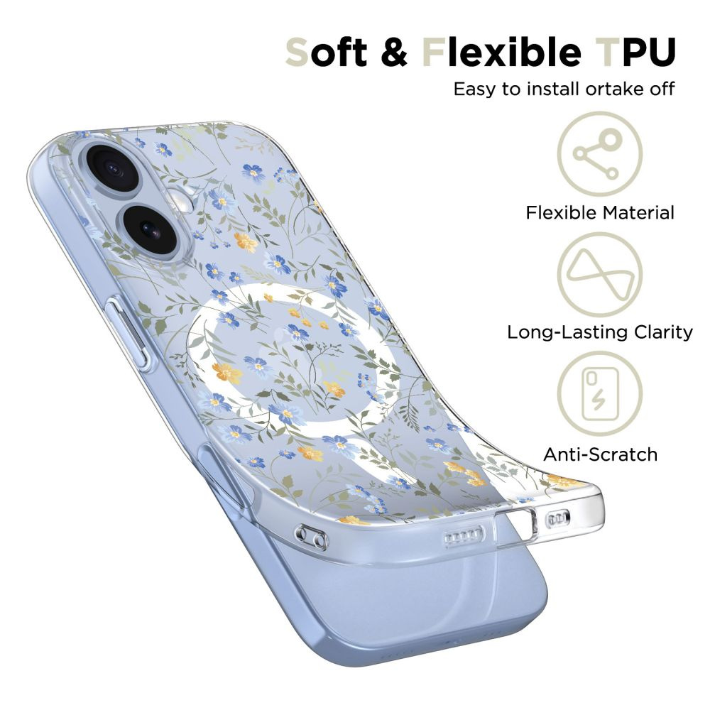 Apsauginis Dėklas "iphone 17 Flexair Magsafe" - Margučiai Su Lapeliais