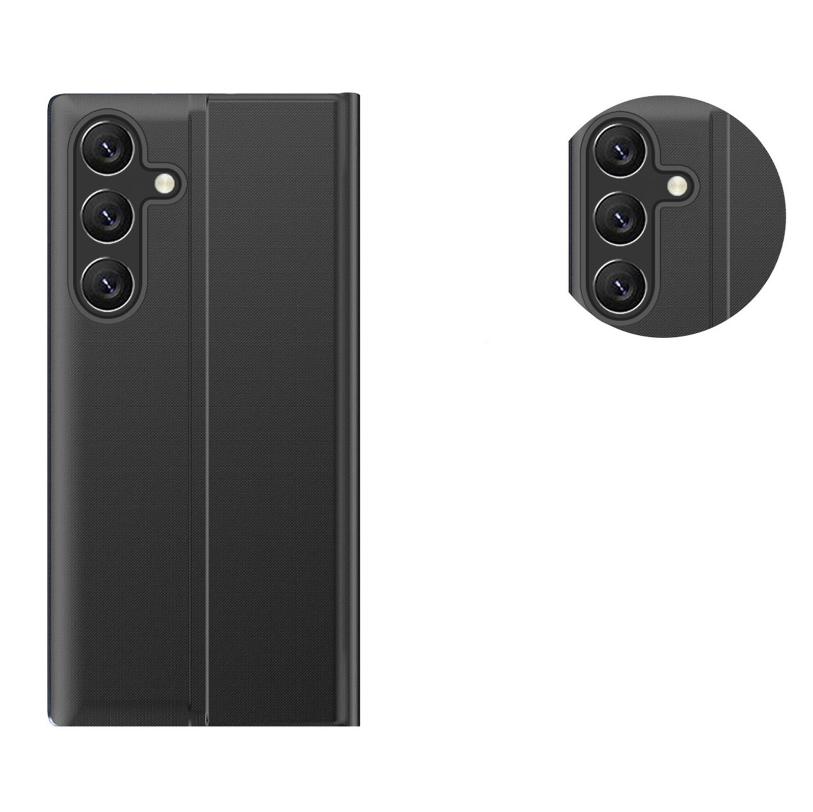 Dėklas Su Atlenkiamuoju Dangteliu, Skirtas "samsung Galaxy A26 New Sleep Case" - Juodas