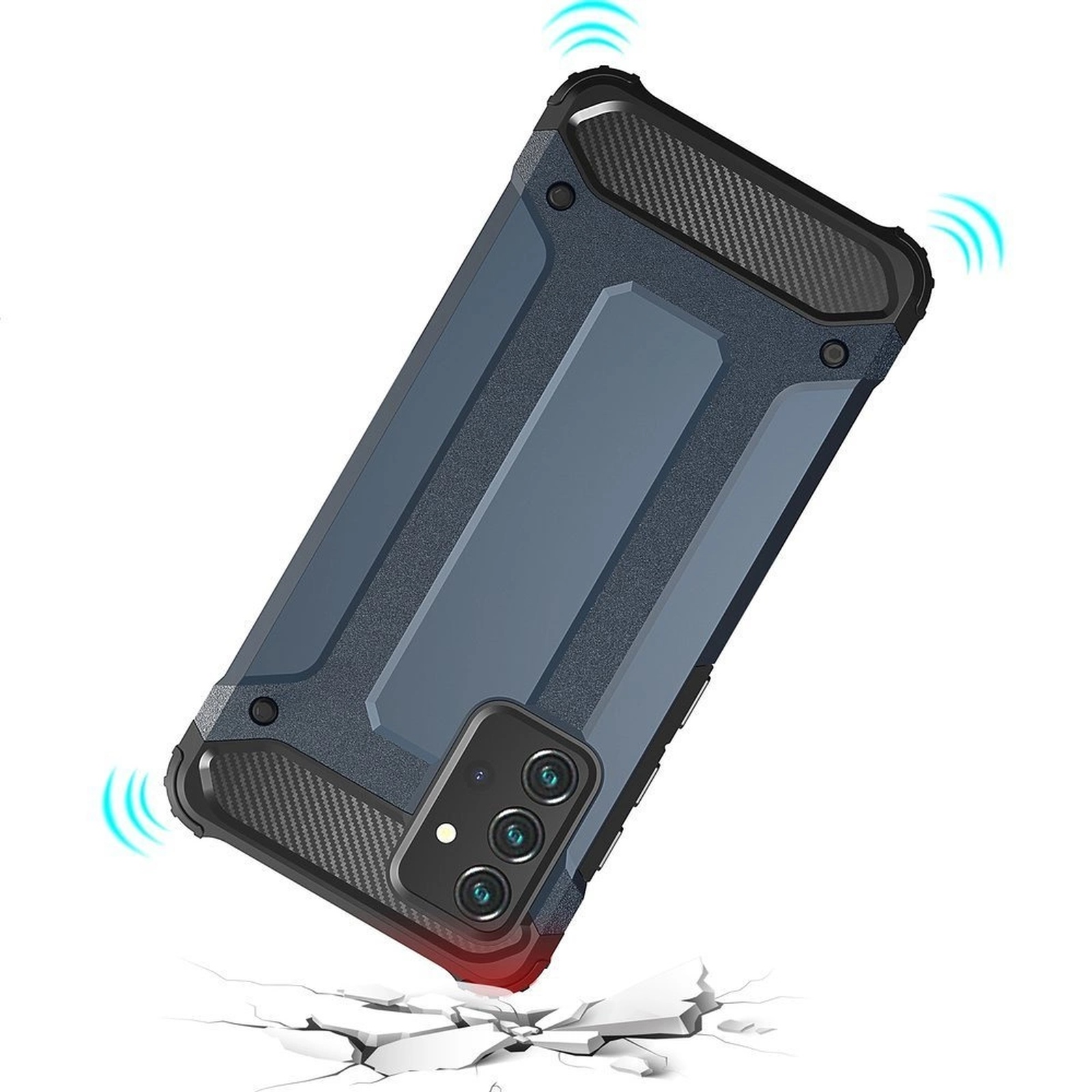šarvuotas Hibridinis Dėklas "samsung Galaxy A26 Hybrid Armor" - Mėlynas