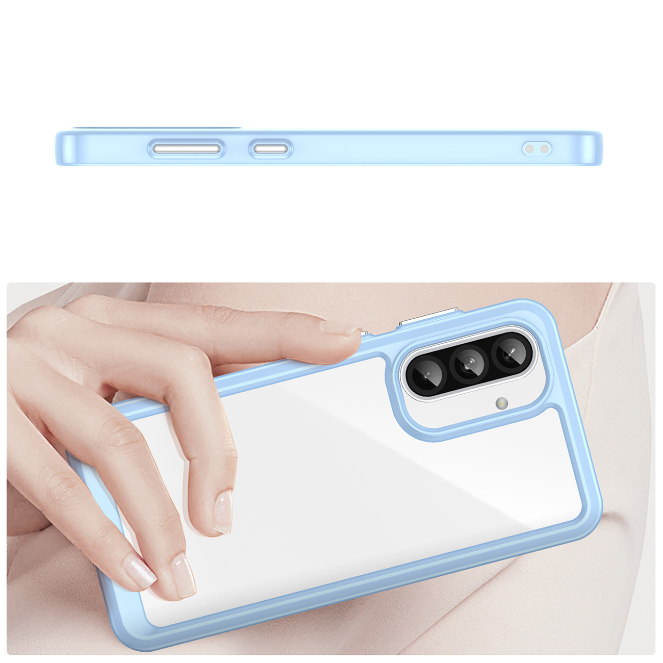 Dėklas Su Lanksčiu Rėmeliu, Skirtas "samsung Galaxy A26 Outer Space Case" - Mėlynas
