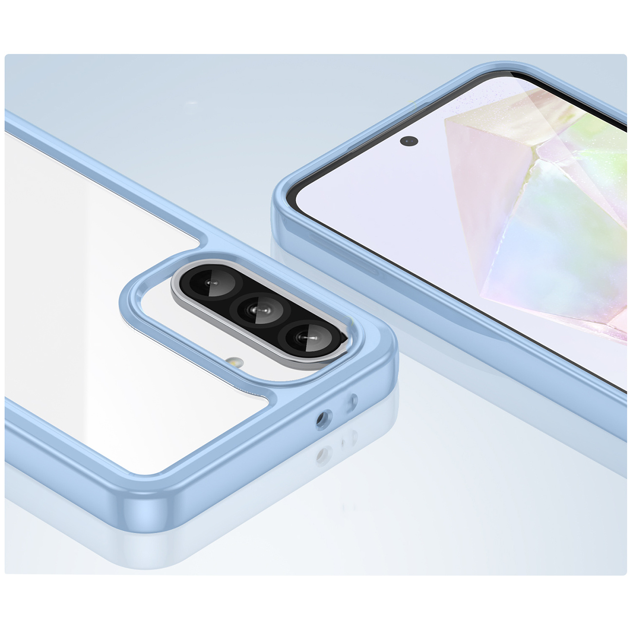Dėklas Su Lanksčiu Rėmeliu, Skirtas "samsung Galaxy A26 Outer Space Case" - Mėlynas