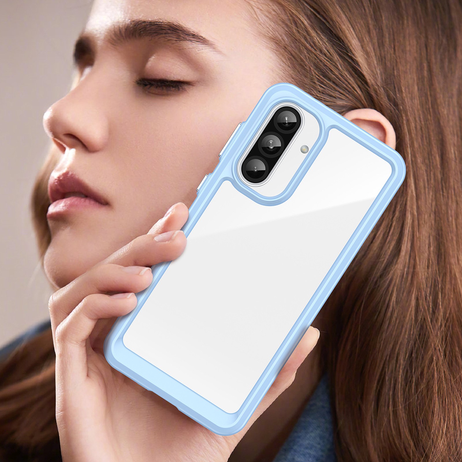 Dėklas Su Lanksčiu Rėmeliu, Skirtas "samsung Galaxy A26 Outer Space Case" - Mėlynas