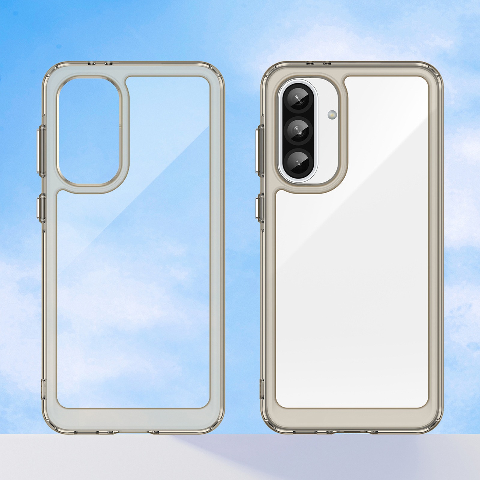 Dėklas Su Lanksčiu Rėmeliu, Skirtas "samsung Galaxy A26", "outer Space Case" - Skaidrus, Juodas
