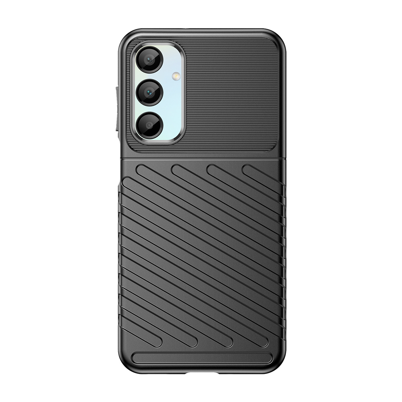 Silikoninis šarvuotas Dėklas "samsung Galaxy A26 Thunder Case" - Juodas
