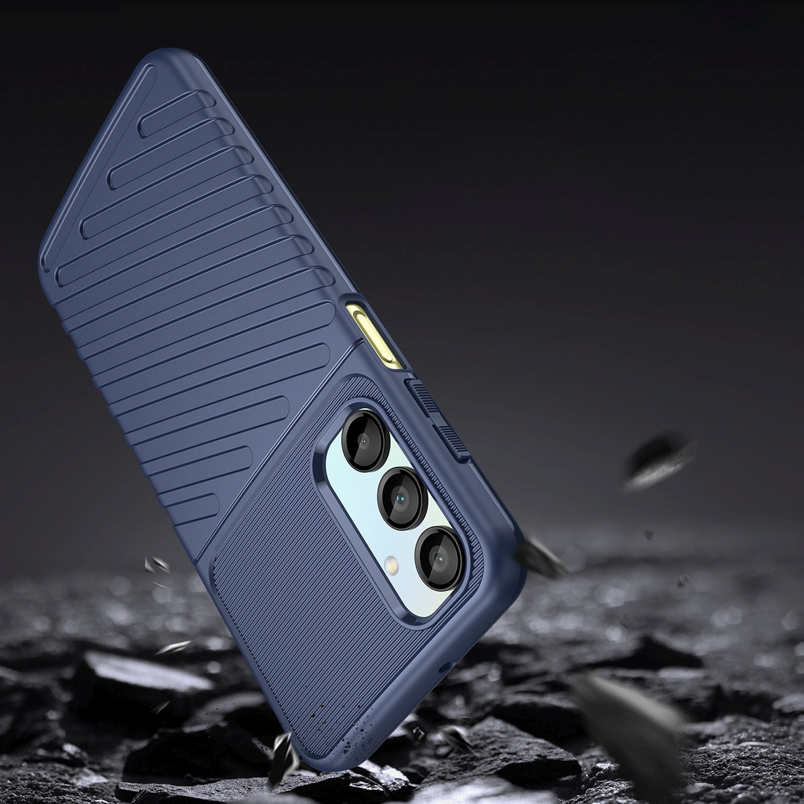 Silikoninis šarvuotas Dėklas "samsung Galaxy A26 Thunder Case" - Mėlynas