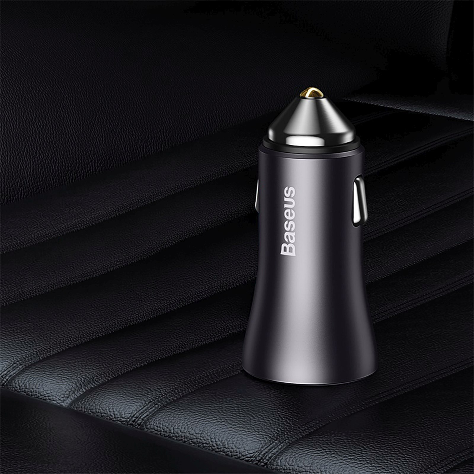 Automobilinis įkroviklis 2x Usb-a 60w - Tamsiai Pilkas
