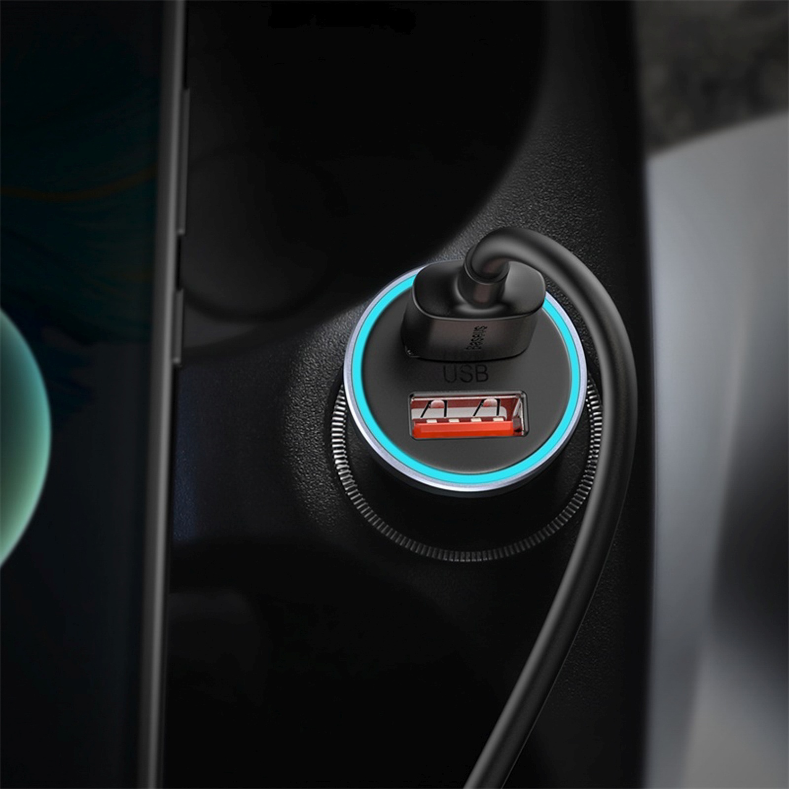 Automobilinis įkroviklis 2x Usb-a 60w - Tamsiai Pilkas