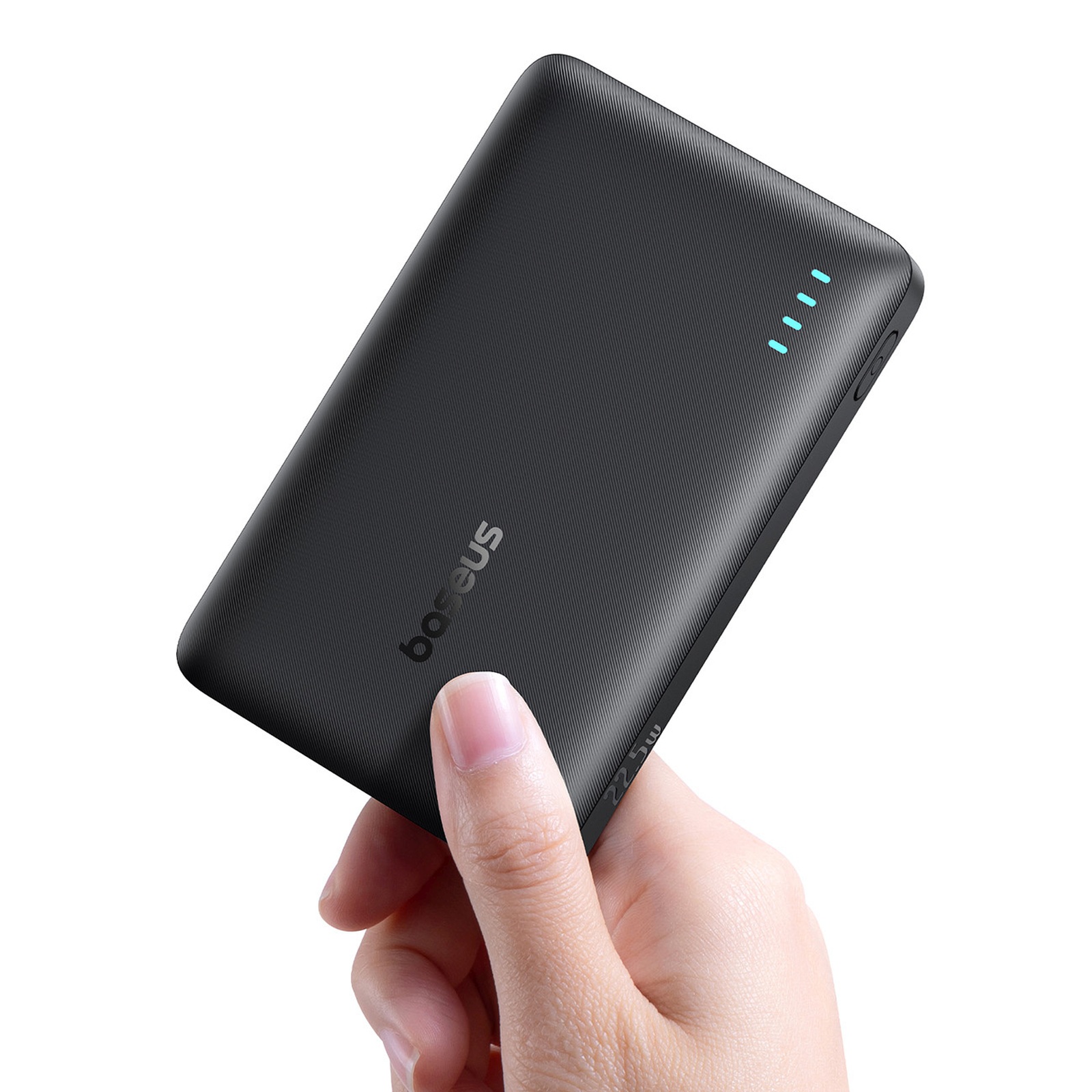 10000 Mah 22,5 W "enerfill Fp21 Usb-a Usb-c" Su Usb-c Kabeliu - Juodas