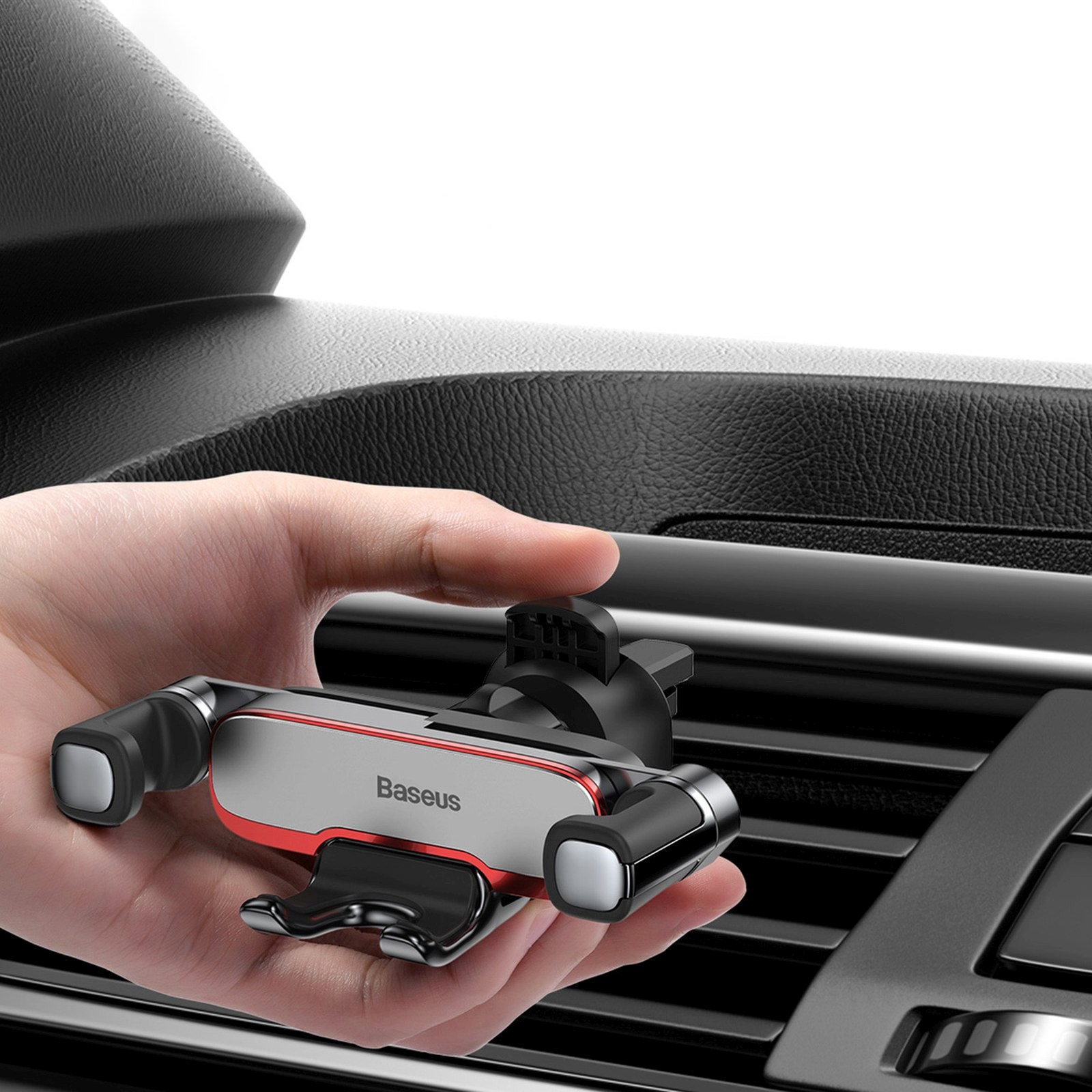 Išmaniųjų Telefonų Automobilinis Gravitacinis Laikiklis - Sidabrinis