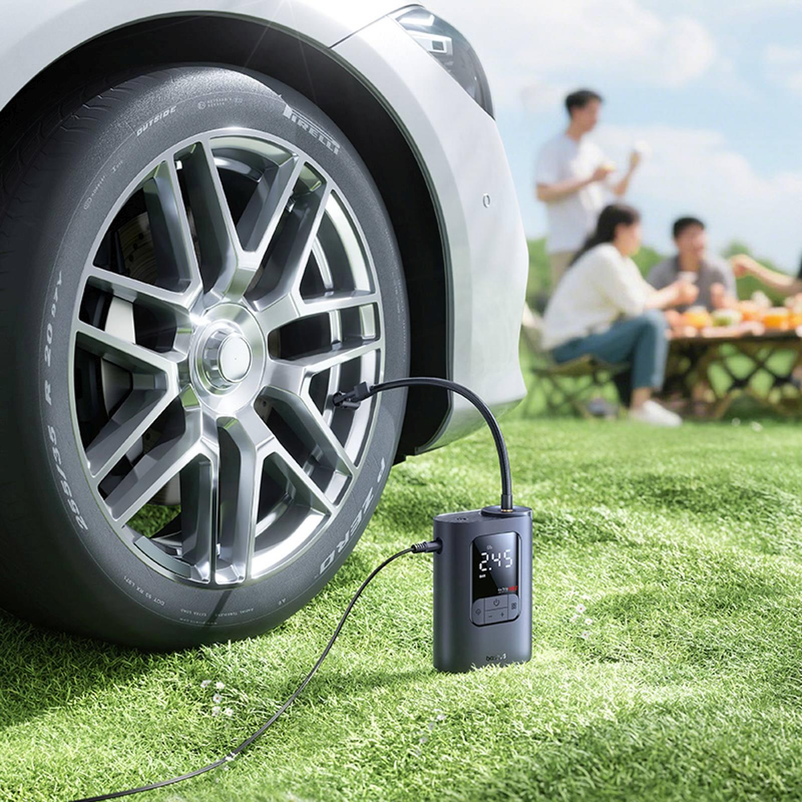 Automobilinis Kompresorinis Siurblys 150 Psi Su 12 Voltų Maitinimo šaltiniu - Tamsiai Pilkas